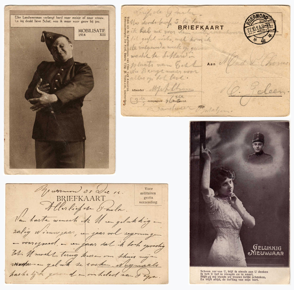 Ansichtkaarten in mobilisatietijd 1914