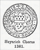 Familiewapen Heyrich Chorus 1381