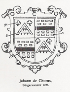 Familiewapen Johann Chorus 1725
